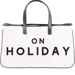 Santa Barbara design studio on holiday heavy cotton canvas tote bag